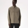 Camisa de campo de manga larga para hombre