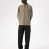 Camisa de campo de manga larga para hombre