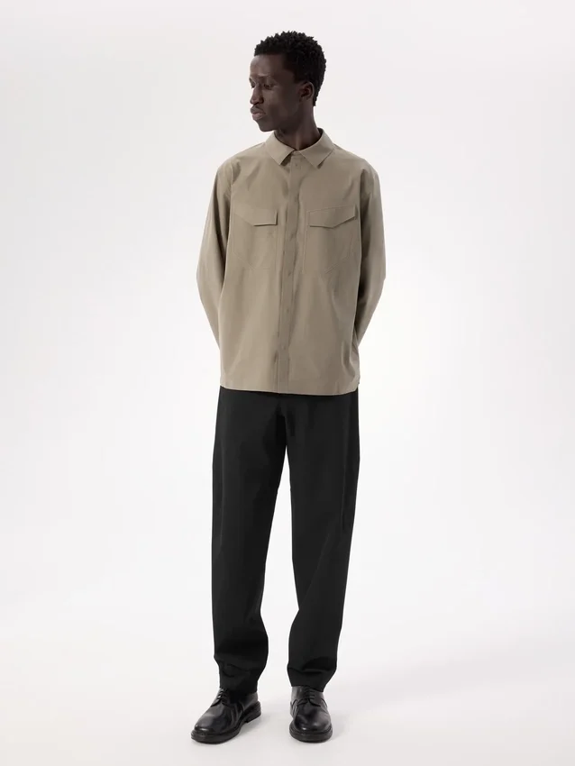 Camisa de campo de manga larga para hombre
