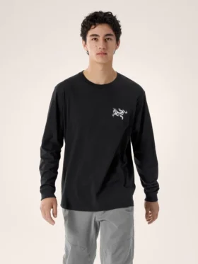 Camisa de manga larga Kragg SL de algodón con estampado de pájaros para hombre