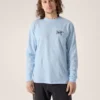 Camisa de manga larga Kragg SL de algodón con estampado de pájaros para hombre
