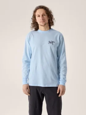 Camisa de manga larga Kragg SL de algodón con estampado de pájaros para hombre