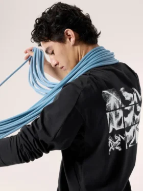 Camisa de manga larga Kragg SL de algodón con estampado de pájaros para hombre