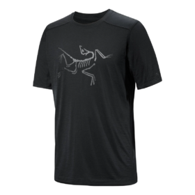 Camiseta con logotipo de lana merina Ionia «Negro»