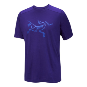 Camiseta con logotipo de lana merina Ionia «Purple»