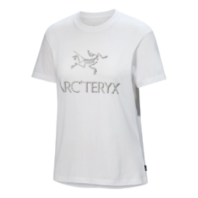 Camiseta de algodón «Arc» con la palabra «White Solitude»