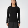 Camiseta de cuello redondo con mangas largas «Frame» para mujer