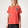 Camiseta de cuello redondo Kragg SL Cotton Superbloom SS para mujer
