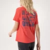 Camiseta de cuello redondo Kragg SL Cotton Superbloom SS para mujer
