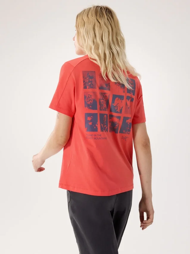 Camiseta de cuello redondo Kragg SL Cotton Superbloom SS para mujer