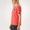 Camiseta de cuello redondo Kragg SL Cotton Superbloom SS para mujer