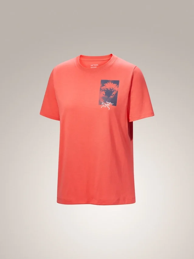 Camiseta de cuello redondo Kragg SL Cotton Superbloom SS para mujer