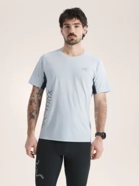 Camiseta de manga corta con logotipo Norvan Downword para hombre