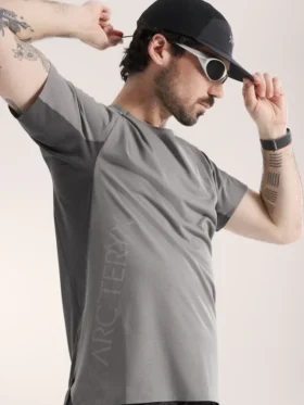 Camiseta de manga corta con logotipo Norvan Downword para hombre