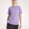 Camiseta de manga corta Kragg SL con emblema de algodón para mujer