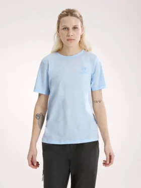 Camiseta de manga corta Kragg SL con emblema de algodón para mujer