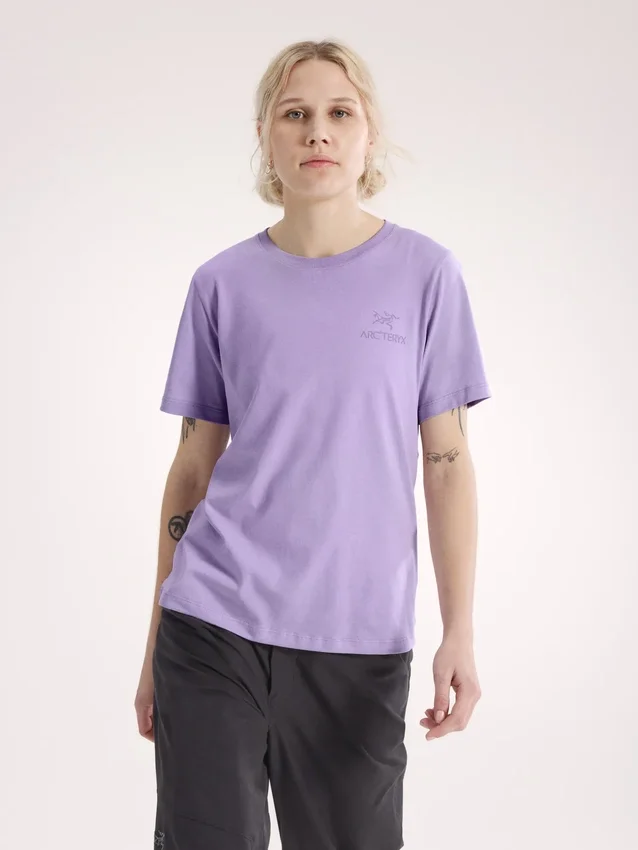 Camiseta de manga corta Kragg SL con emblema de algodón para mujer