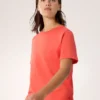 Camiseta de manga corta Kragg SL con emblema de algodón para mujer