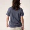 Camiseta de manga corta Kragg SL con emblema de algodón para mujer
