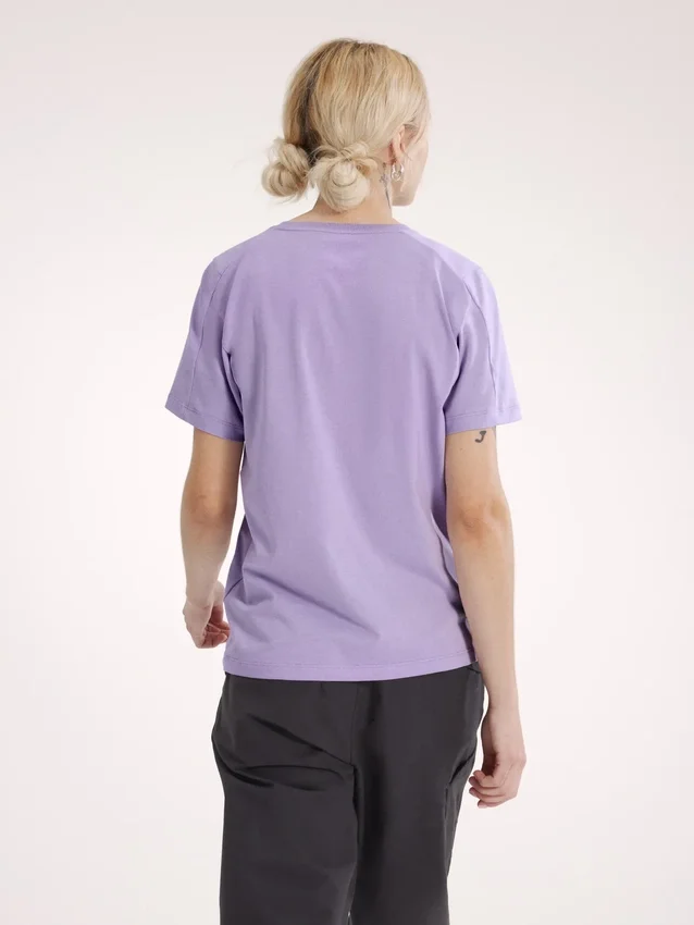 Camiseta de manga corta Kragg SL con emblema de algodón para mujer