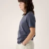 Camiseta de manga corta Kragg SL con emblema de algodón para mujer