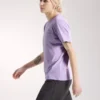 Camiseta de manga corta Kragg SL con emblema de algodón para mujer