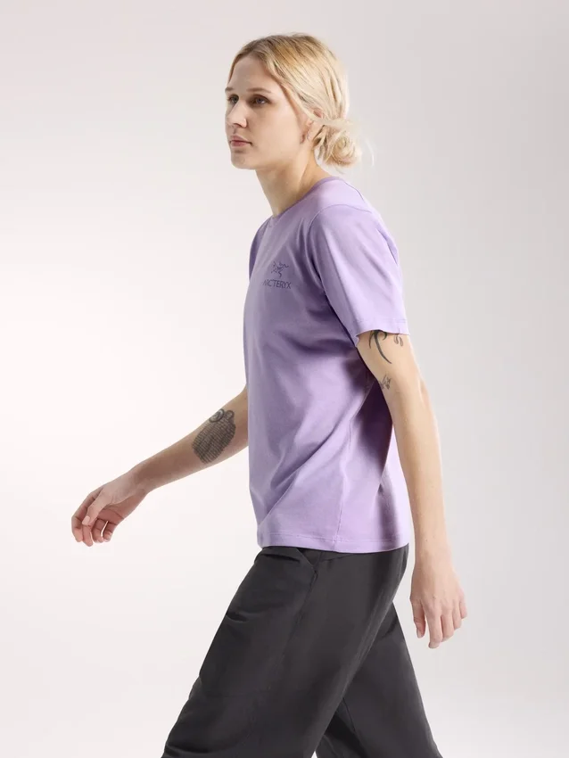 Camiseta de manga corta Kragg SL con emblema de algodón para mujer