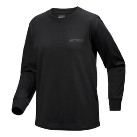 Camiseta de manga larga con cuello redondo «Black» de Kragg Cotton Bird