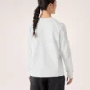 Camiseta de manga larga de algodón Kragg Bird con cuello redondo para mujer