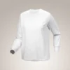 Camiseta de manga larga de algodón Kragg Bird con cuello redondo para mujer
