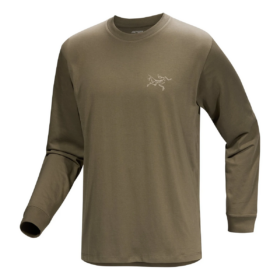 Camiseta de manga larga de algodón Kragg SL «Verde oliva»