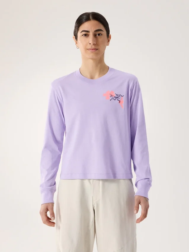 Camiseta de manga larga Kragg SL Cotton Bloom para mujer