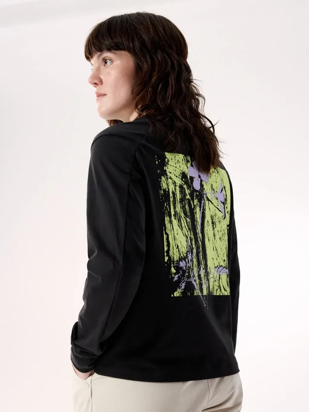 Camiseta de manga larga Kragg SL Cotton Bloom para mujer