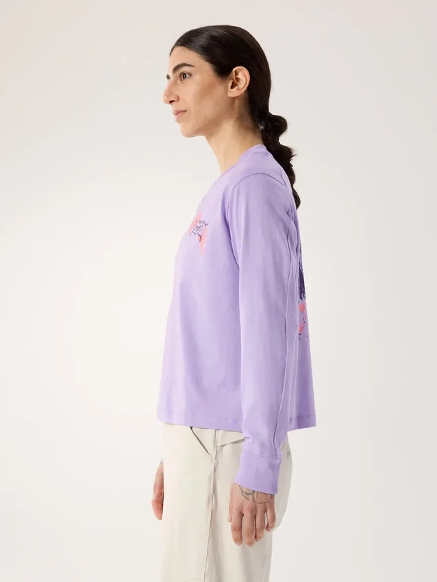 Camiseta de manga larga Kragg SL Cotton Bloom para mujer