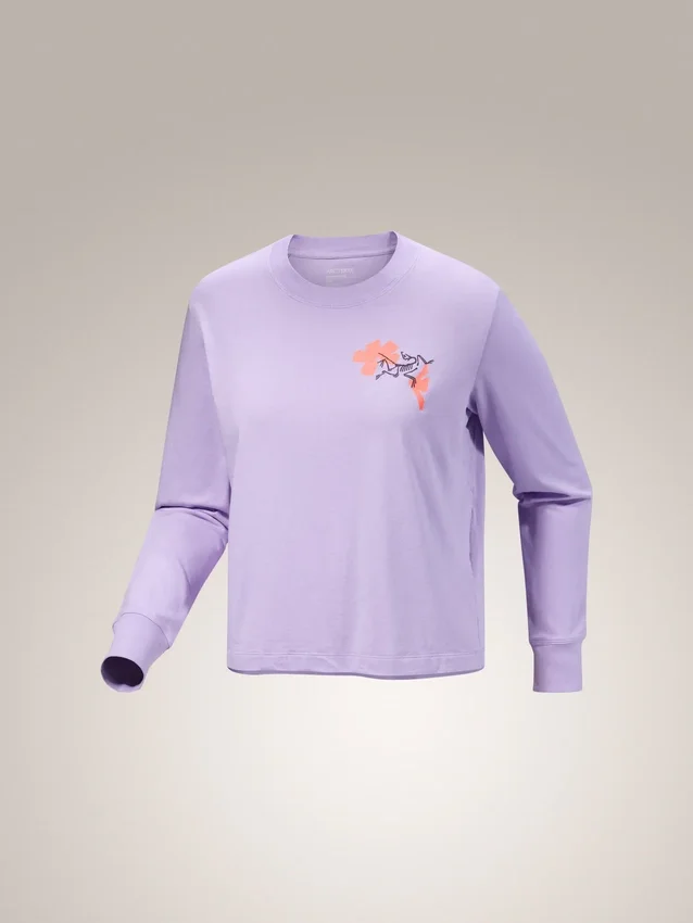 Camiseta de manga larga Kragg SL Cotton Bloom para mujer