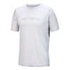 Camiseta «Ionia Merino Wool Arc» con logotipo de palabras, manga corta, «Gris»