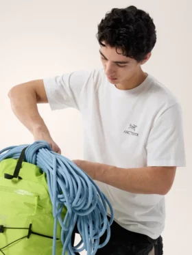 Camiseta Kragg SL de algodón con estampado de pájaros, manga corta, para hombre