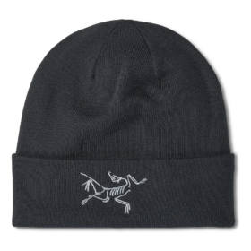 Gorro con pájaro bordado «Negro»