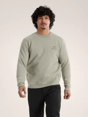 Jersey de forros polares con cuello redondo y emblema para hombre