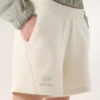 Pantalón corto de forros polares Emblem de 6" para mujer