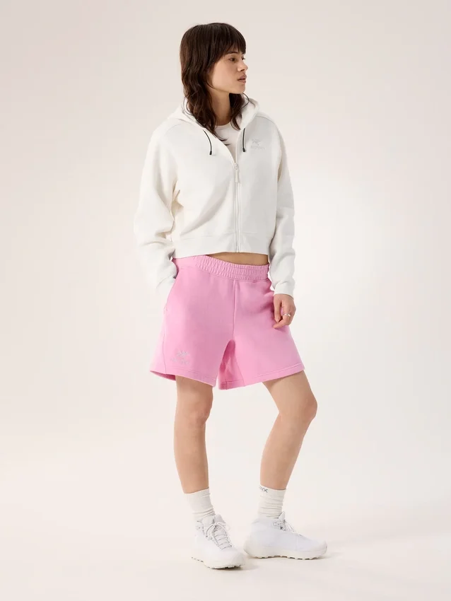 Pantalón corto de forros polares Emblem de 6" para mujer