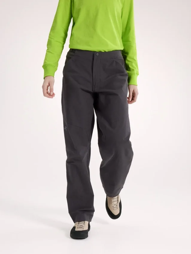 Pantalones Clarkia de algodón de pierna ancha para mujer