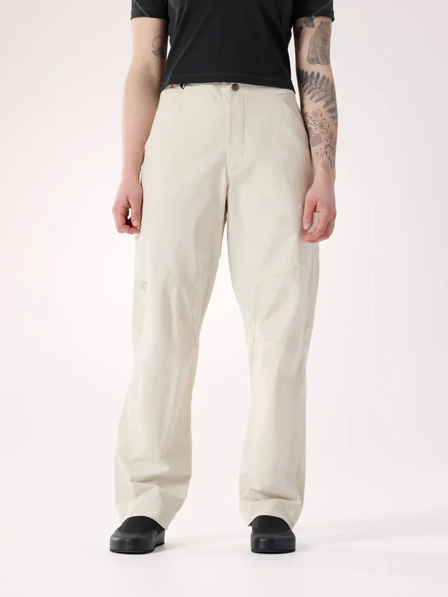 Pantalones Clarkia de algodón de pierna ancha para mujer