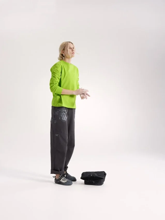 Pantalones Clarkia de algodón de pierna ancha para mujer