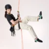Pantalones Clarkia de algodón de pierna ancha para mujer