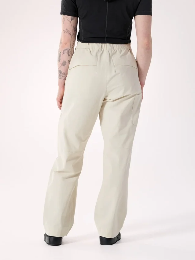 Pantalones Clarkia de algodón de pierna ancha para mujer
