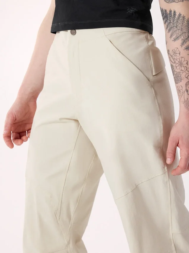 Pantalones Clarkia de algodón de pierna ancha para mujer
